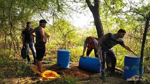 Bhandara police destroyed wine hotspots in Wash out
