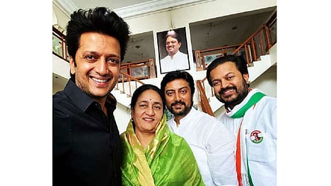 Ritiesh Deshmukh attends oath taking ceremony of Amit Deshmukh in mumbai