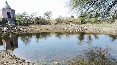 When was the beautification of Bhagirathi Temple & Pond at Jhare?