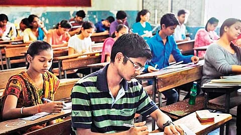 Students who passed the scholarship examination were felicitated at Amarpur