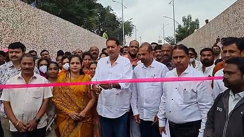 सातारकरांच्या जयघाेषात उदयनराजेंनी केले महत्वाकांक्षी प्रकल्पाचे उदघाटन