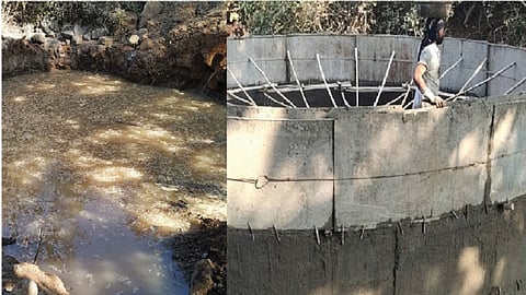 कसाऱ्यात चक्क विहीरच बुडाली पाण्यात