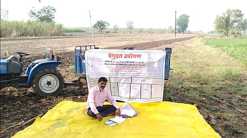 In Nagar district farmers started a hunger strike in the field
