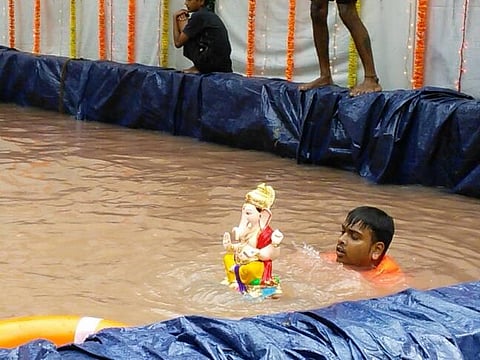 कोल्हापूर: मनपातर्फे १६० कृत्रिम विसर्जन कुंड