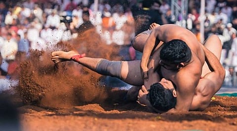 Tushar Arun, Mahesh Londhe for Maharashtra Kesari Wrestling Competition from Nagar