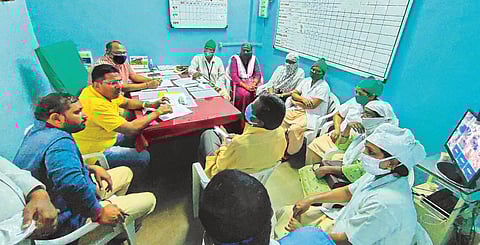 The staff of Balasaheb Deshpande Hospital was annoyed