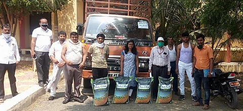 Rohit Pawar's five truck grains for Karjat