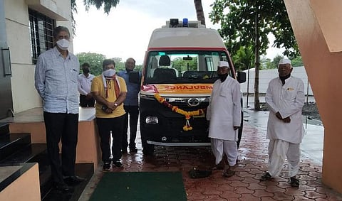 भीमाशंकर कारखान्याने कोरोनोच्या पार्श्वभुमीवर दिली रुग्णवाहिका