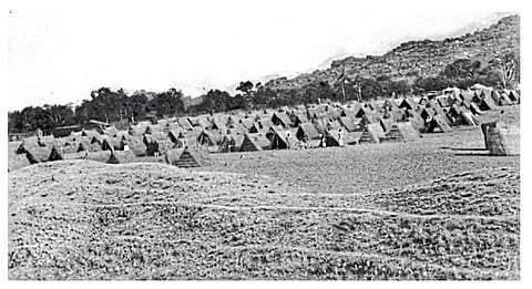 अमरावती ः 1920 साली शहराबाहेर प्लेगग्रस्तांसाठी उभारण्यात आलेले क्वारंटाइन सेंटर.