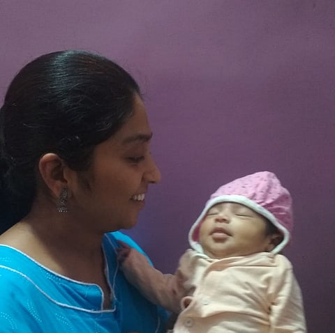 akola officer take prevention of his new born baby