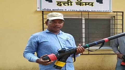 A potato gun will now be used to beat the elephants.