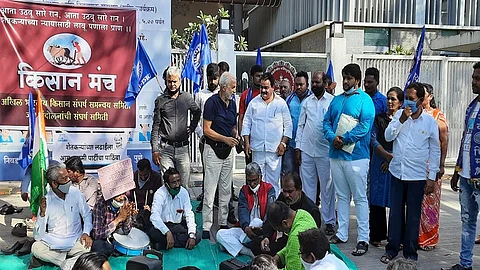 bharat bandh Kisan Manch support farmers movement in pune
