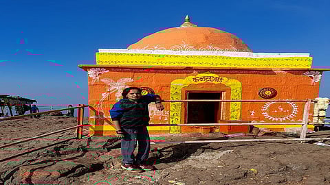 smita bhasme kalasubai peak cover in she handicap in sangli