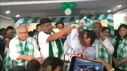 On Camera BJD MP Slaps Party Worker On Stage