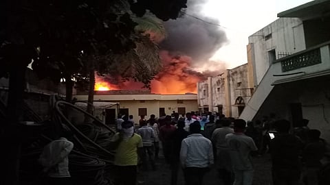 cooler factory fire in parli