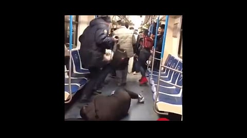 coronavirus prank video metro moscow russia