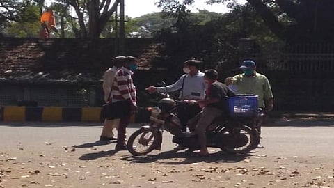 without mask people fine in belgaum for yesterday in belgaum