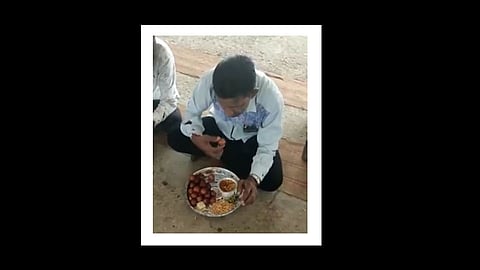 man eat full plate gulabjamun video viral