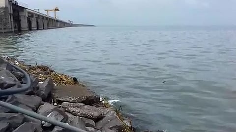 Water storage in the Jayakwadi Dam reached ninty percent