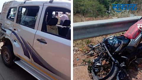 accident in mumbai goa highway near one person dead in khed ratnagiri