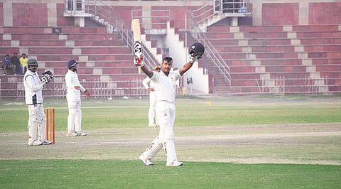 Mayank Agarwal scores century against Bangladesh in 1st test in Indore