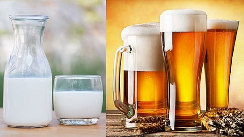 ही बातमी वाचून तुम्ही म्हणू शकता. अरे दूध कुठे पितो, चल बिअर प्यायला जाऊ