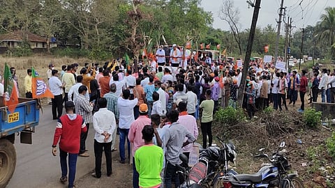 support for a law of agricul agriculture BJP fought in sindhudurg today