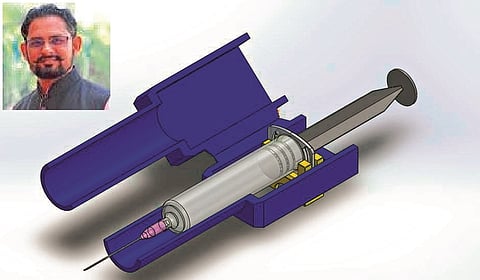 VNIT student made painless injection in nagpur