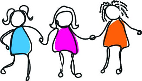 Three girls from the same village were fleeing