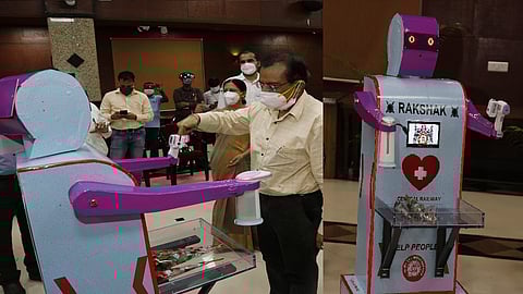 भन्नाट ! हा अनोखा 'रक्षक' तपासणार तापमान, नाडी आणि रक्तातील ऑक्सिजनची टक्केवारी