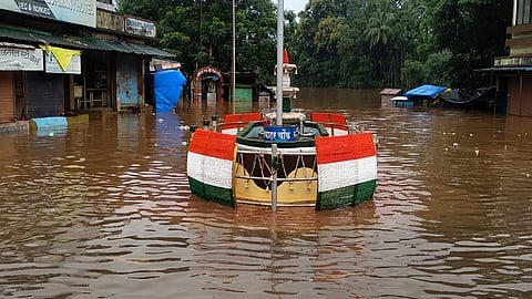 second time flood situation arjuna and kodavali river in ratnagiri
