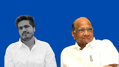rohit Pawar Visit Sharad Pawar shares emotional post