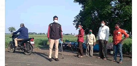 kolhapur Home quarantine Five people try to escape