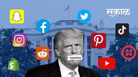 social media bans trump