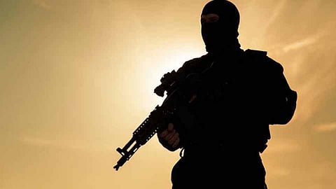 Terrorist attack on police station in shopian district at jammu kashmir