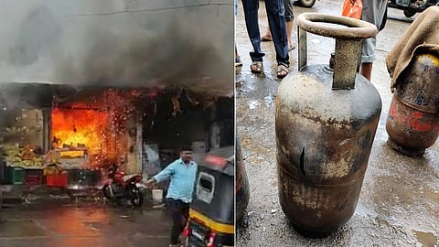 तीन सिलिंडर बाहेर काढल्याने महाभयंकर अनर्थ टळला, पण पहिल्या ब्लास्टमध्ये मालक गेला