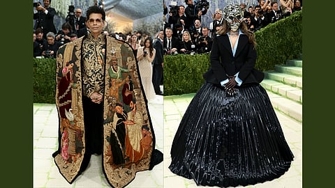 Indian Filmmaker Karan Johar and Indian personality Ananya Birla at MET gala 2026