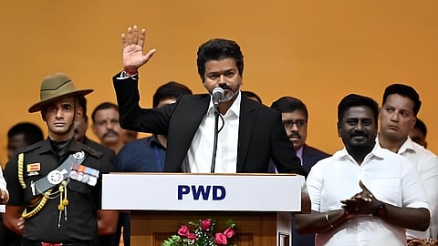 Vijay black suit