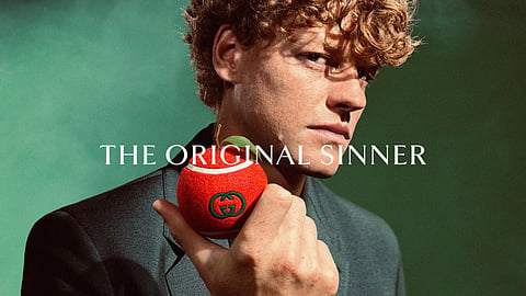 Jannik Sinner Gucci campaign the original sin