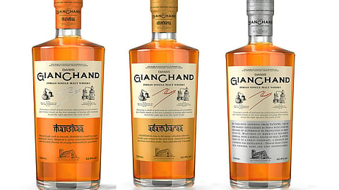 Indian Whisky Brand DeVANS GianChand Bags Gold