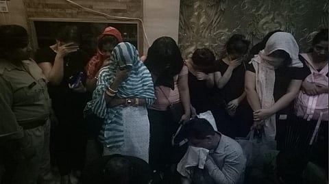 Representative image of Police raiding a spa center