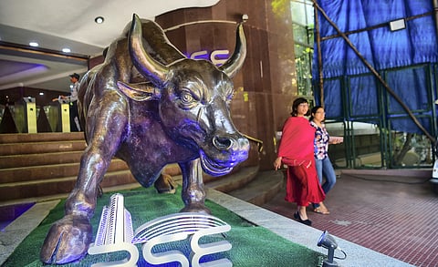 BSE bull outside BSE Building