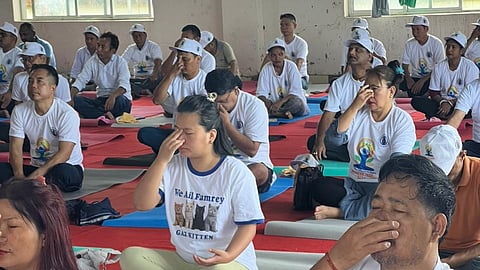 International Yoga Day Observed at Arunachal Pradesh Legislative Assembly