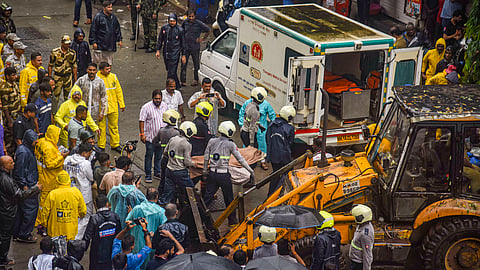 Woman dead, three injured after part of building's balcony crashes in Mumbai