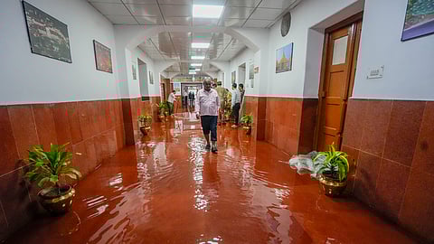 Uttar Pradesh vidhan sabha flooded after intense rainfall