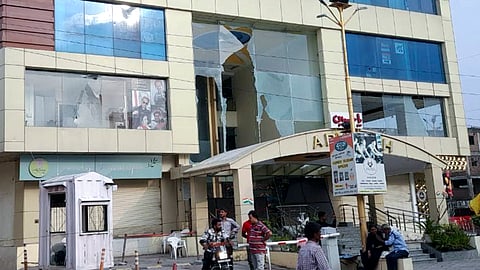 The government school where a student was allegedly stabbed by his classmate vandalised during violence erupted after the incident, in the Rajasthan's Udaipur