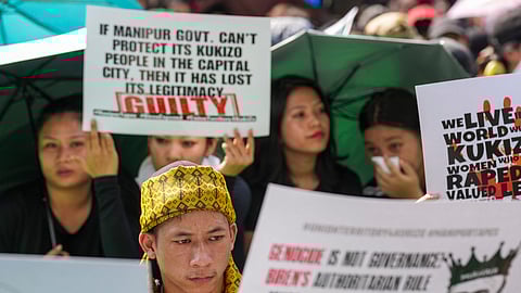 Kukis hold rallies in Manipur, New Delhi seeking action against Manipur CM