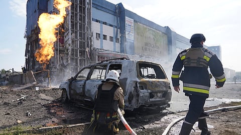 Russia launches a barrage of drones, cruise and ballistic missiles at Kyiv, says Ukraine