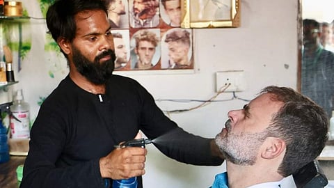 Rahul Gandhi sends gift to barber shop in Raebareli who trimmed his beard during campaign