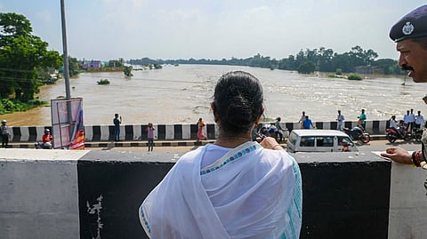 Mamata Banerjee visits flood-hit areas, promises crop insurance for affected farmers
